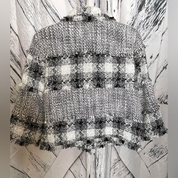 Ruby Rd. Frayed Tweed Jacket Cropped MP - Picture 2 of 5